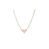 Titlee - Halskette Cranbeery Heart Gold/Rosa