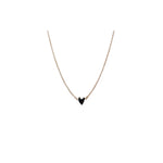 Titlee - Halskette Grant Heart Gold/Schwarz