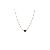 Titlee - Halskette Grant Heart Gold/Schwarz