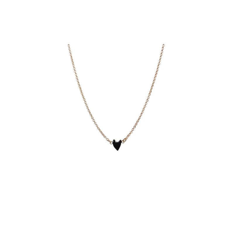 Titlee - Halskette Grant Heart Gold/Schwarz