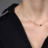 Titlee - Halskette Grant Heart Gold/Schwarz