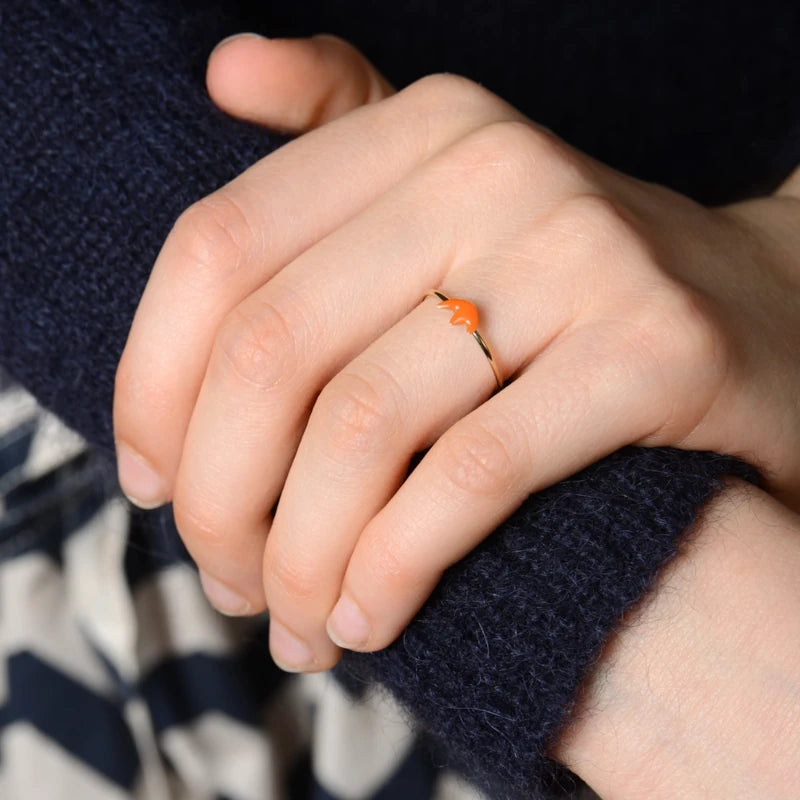 Titlee - Kinderring Maple Gold/Orange