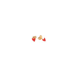 Titlee - Ohrstecker Grant Heart Gold/Rot