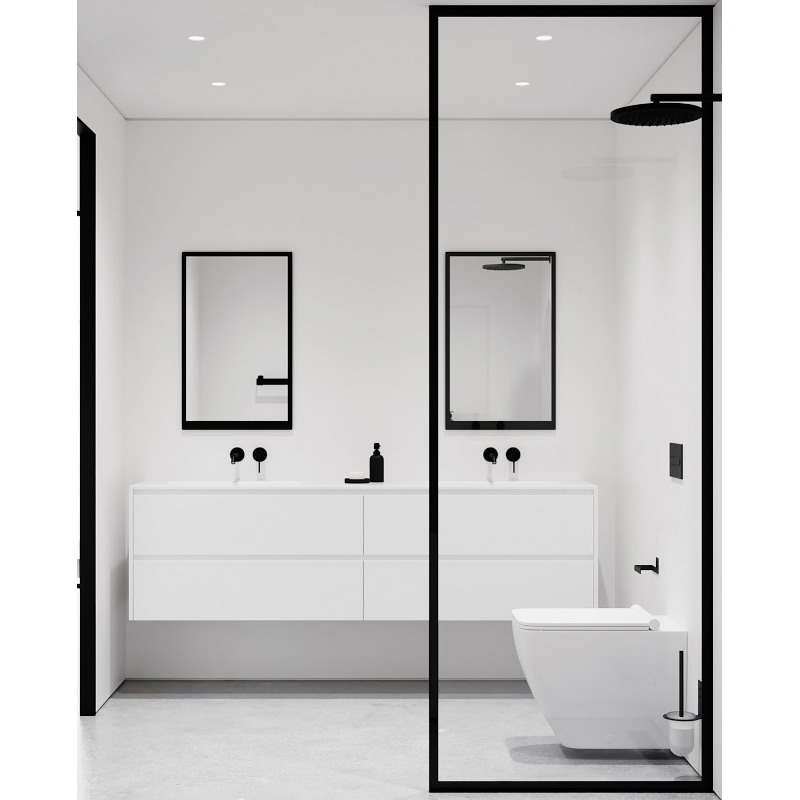 Toilettenbürste - Glas schwarz von Nichba