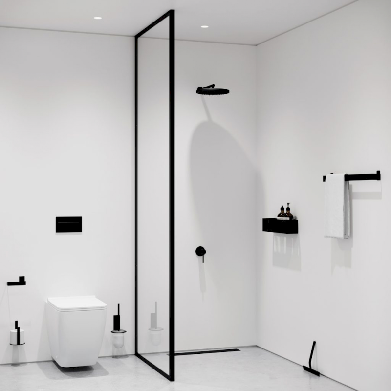Toilettenbürste - Glas schwarz von Nichba