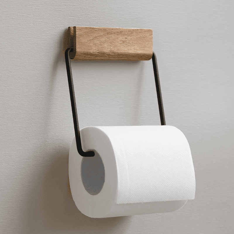 Toilettenpapierhalter - Oak black von Moebe