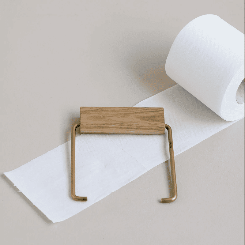 Toilettenpapierhalter - Oak brass von Moebe