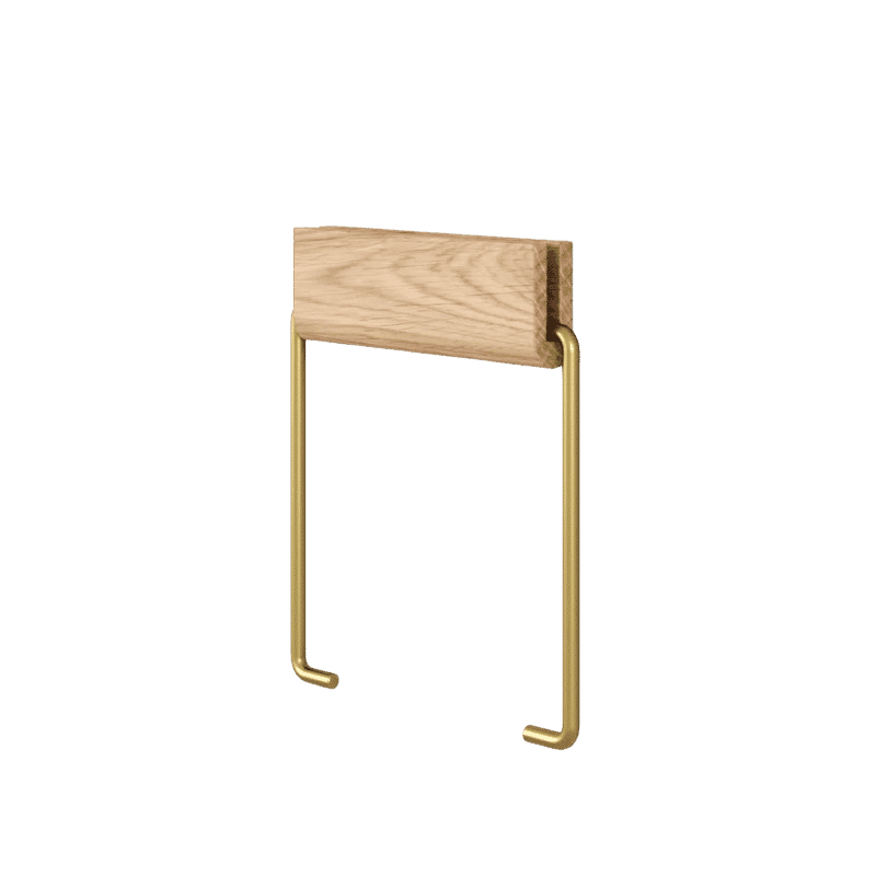 Toilettenpapierhalter - Oak/brass von Moebe