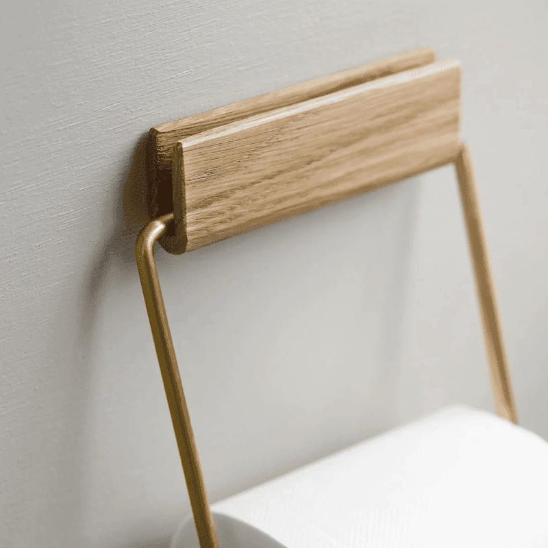 Toilettenpapierhalter - Oak brass von Moebe