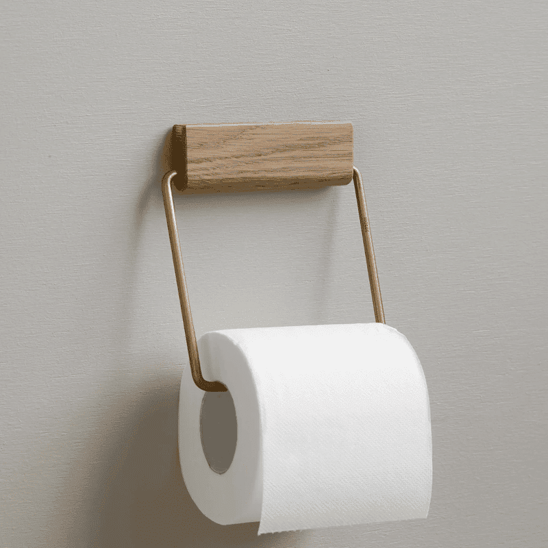 Toilettenpapierhalter - Oak brass von Moebe