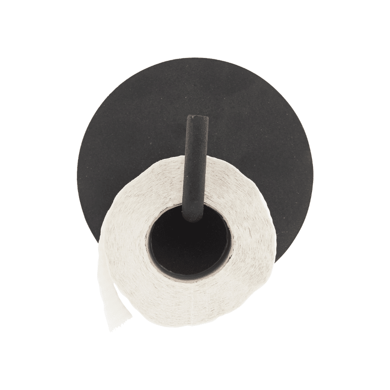 Toilettenpapierhalter - Text schwarz von House Doctor