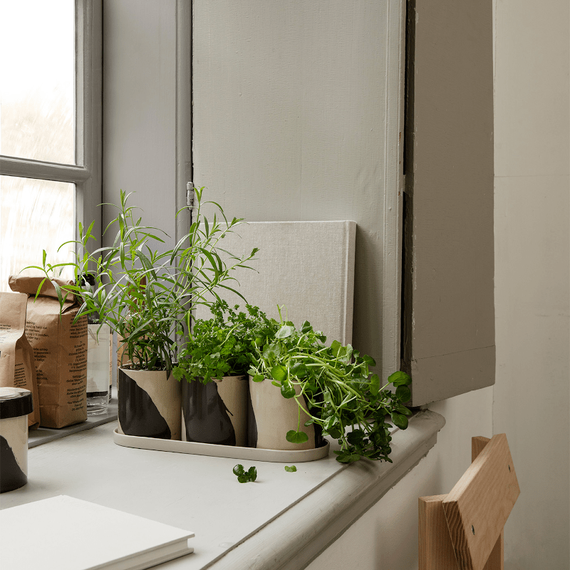 Töpfe - Herb Inlay sand/black von Ferm Living