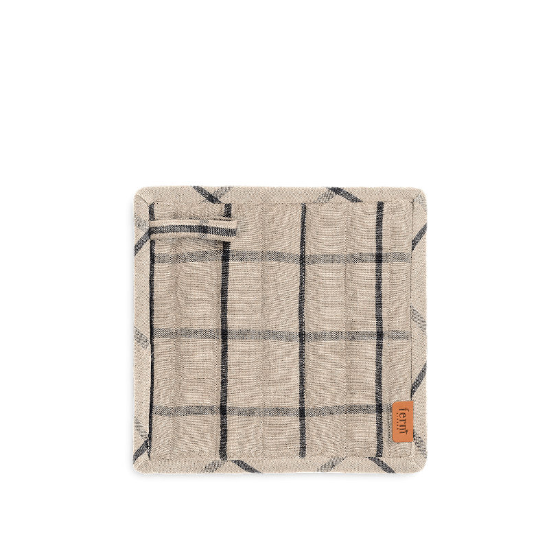 Topflappen - Hale 2er Set sand/black von Ferm Living