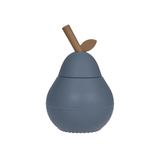 Trinkbecher mit Strohhalm – Pear blue von OYOY
