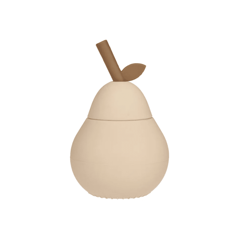 Trinkbecher mit Strohhalm – Pear vanille von OYOY