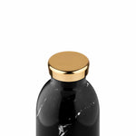 Trinkflasche - Clima Marble schwarz von 24 Bottles