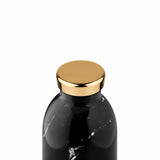 Trinkflasche - Clima Marble schwarz von 24 Bottles