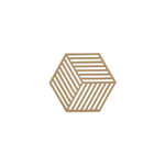 Untersetzer Hexagon dark caramel von Zone