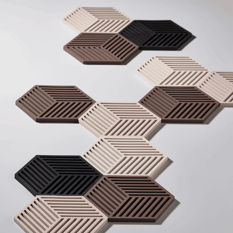Untersetzer Hexagon dark caramel von Zone