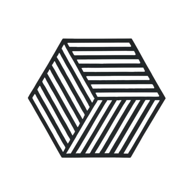 Untersetzer Hexagon schwarz von Zone