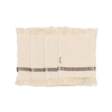 Untersetzer - Savor off-white/chocolate 4er Set von Ferm Living