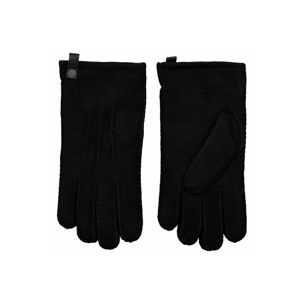Van Buren - Handschuhe Lammfell Herren schwarz