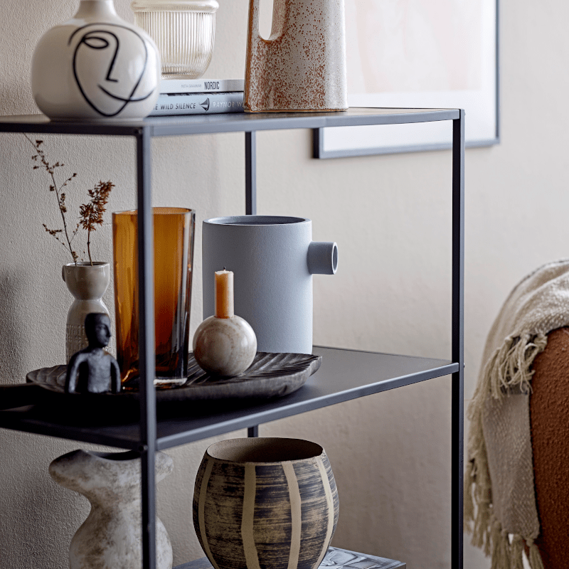 Vase - Nori Deco grey von Bloomingville
