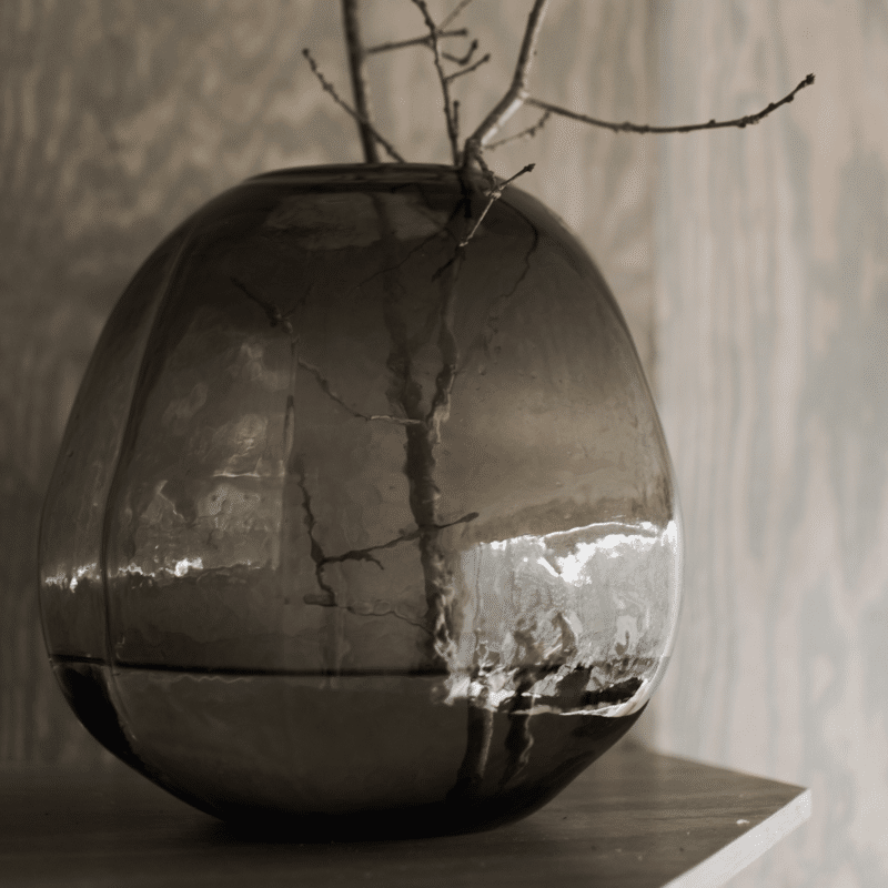Vase - Pebble brown L von dbkd