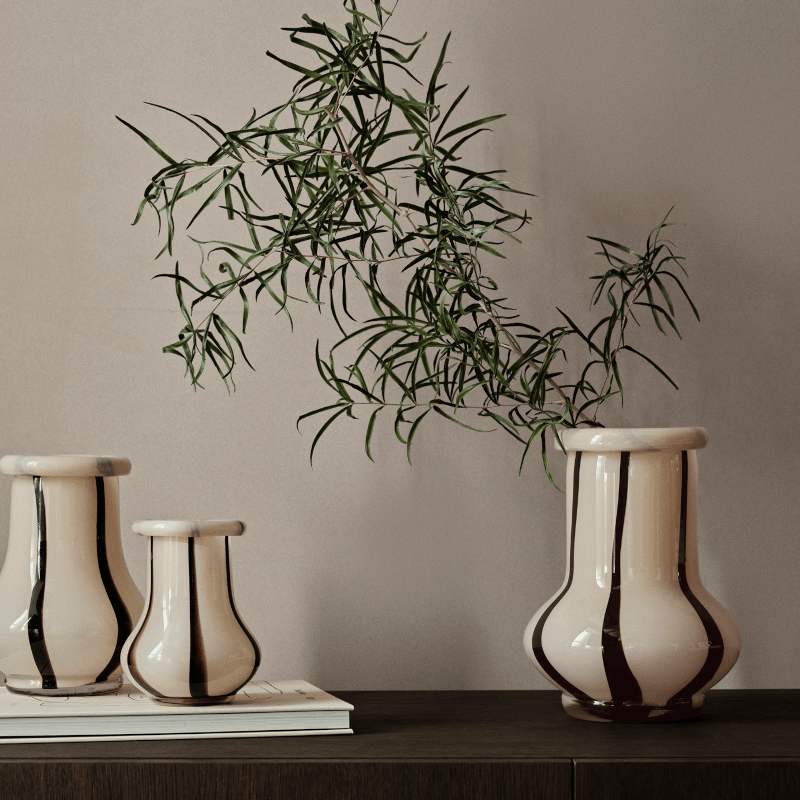 Vase - Riban cream 15 von Ferm Living