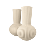 Vase - The Ripple sand M von Paper Paste Living