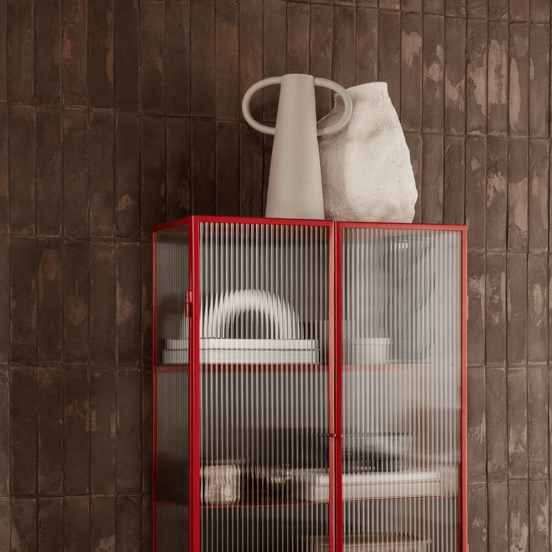 Vase - Vulca Medium Off-white Stone von Ferm Living