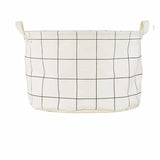 House Doctor - Laundry basket Squares & Stripes
