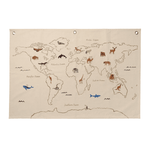 Wanddeko - World Map off-white von Ferm Living