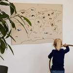 Wanddeko - World Map off-white von Ferm Living