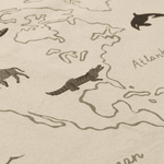 Wanddeko - World Map off-white von Ferm Living