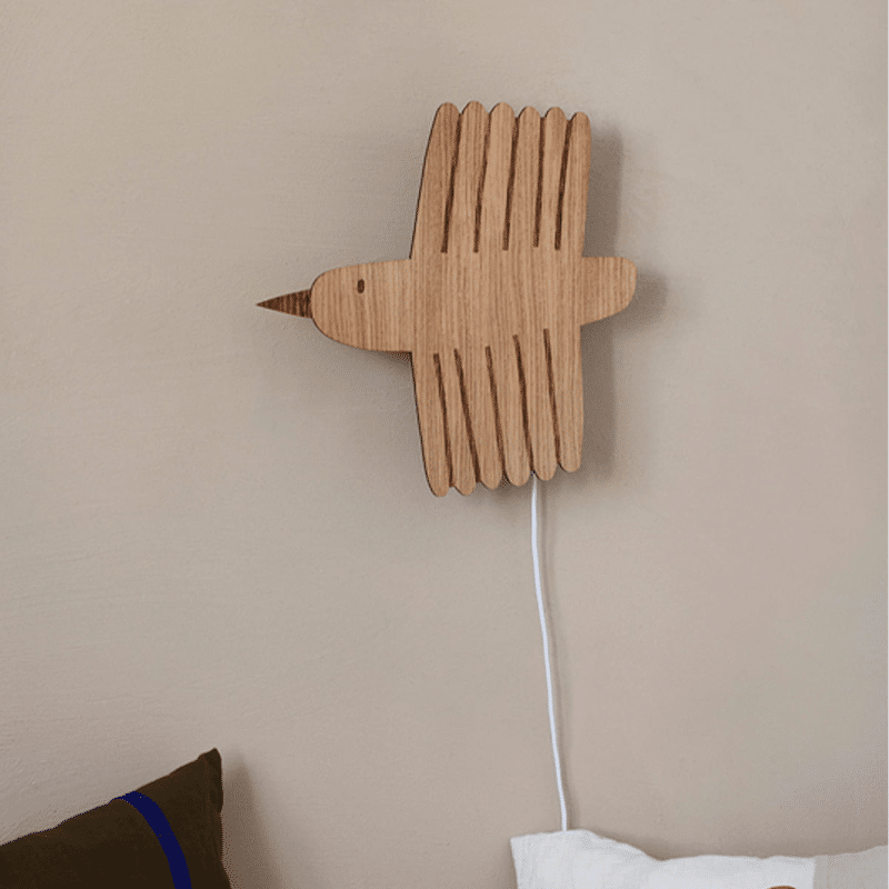 Wandlampe - Bird oiled oak von Ferm Living