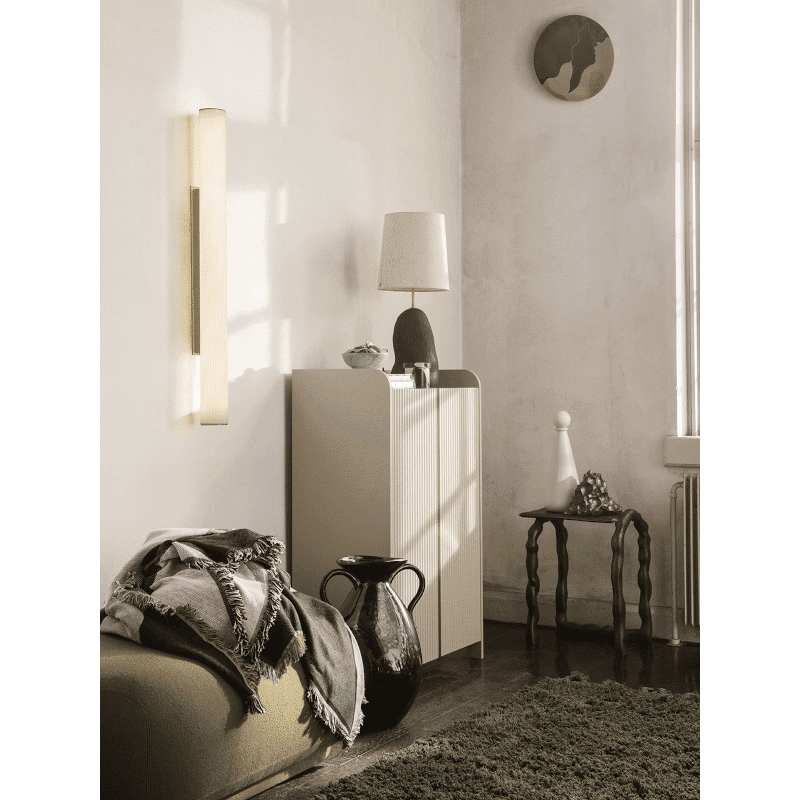 Wandleuchte - Vuelta white/brass 100 von Ferm Living