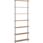 Wandregal - ws.230.1 schwarz/oak von Moebe