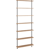 Wandregal - ws.230.1 schwarz/oak von Moebe