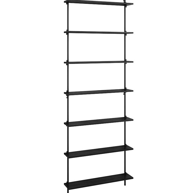 Wandregal - WS.230.1 schwarz/schwarz von Moebe