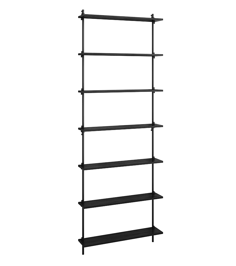 Wandregal - WS.230.1 schwarz/schwarz von Moebe