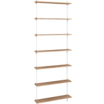 Wandregal - ws.230.1 weiss/oak von Moebe