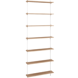 Wandregal - ws.230.1 weiss/oak von Moebe