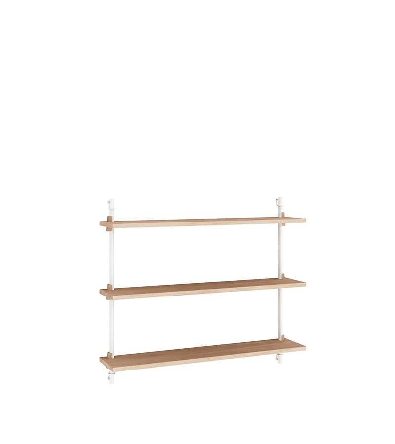 Wandregal - ws.65.1 weiss/oak von Moebe