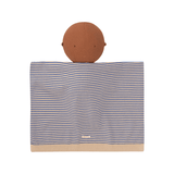 WE ARE GOMMU - Decke Stripes light cream/blue