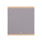 WE ARE GOMMU - Decke Stripes light cream/blue