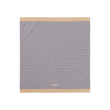 WE ARE GOMMU - Decke Stripes light cream/blue
