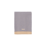 WE ARE GOMMU - Decke Stripes light cream/blue
