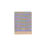 WE ARE GOMMU - Decke Stripes light cream/blue