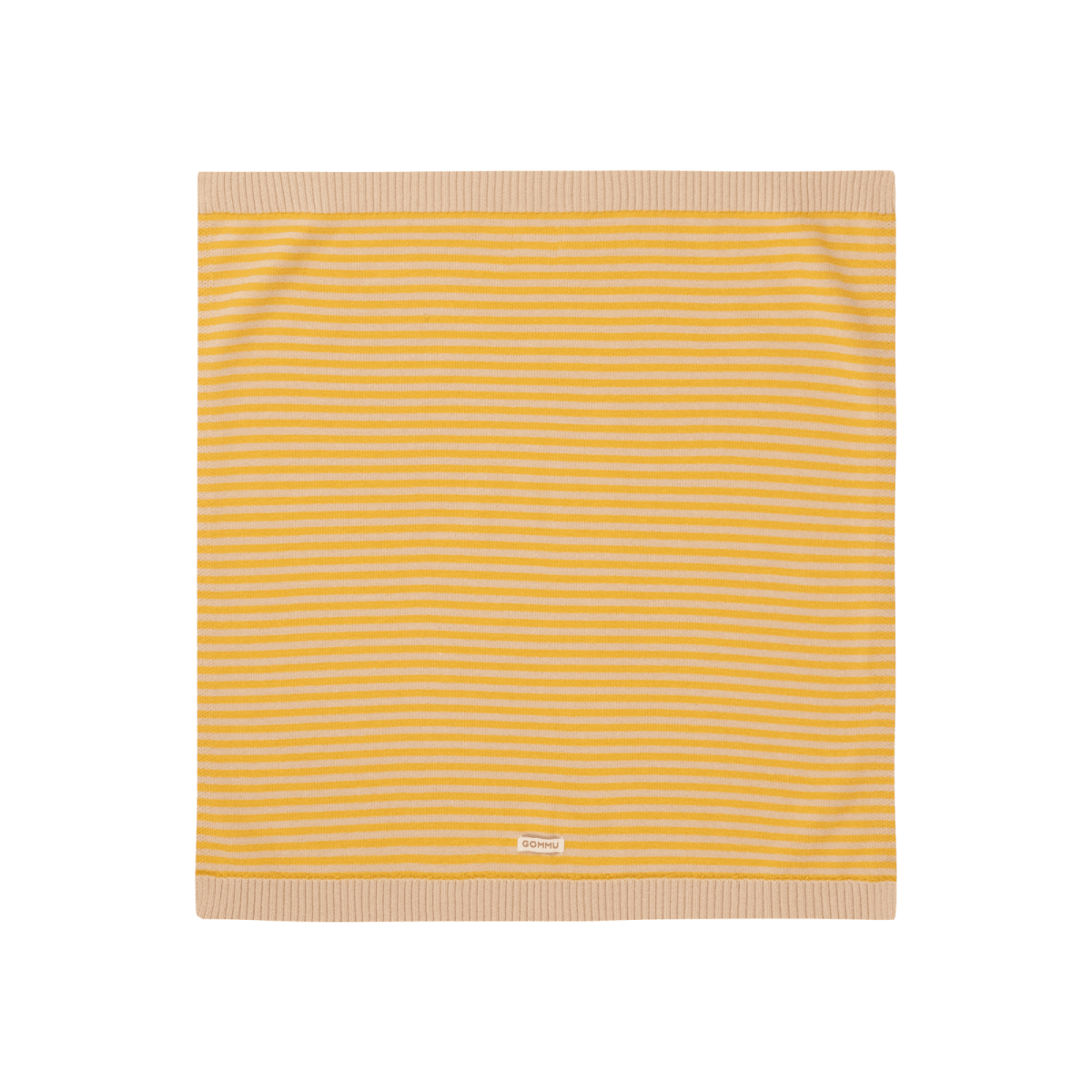 WE ARE GOMMU - Decke Stripes light cream/mustard